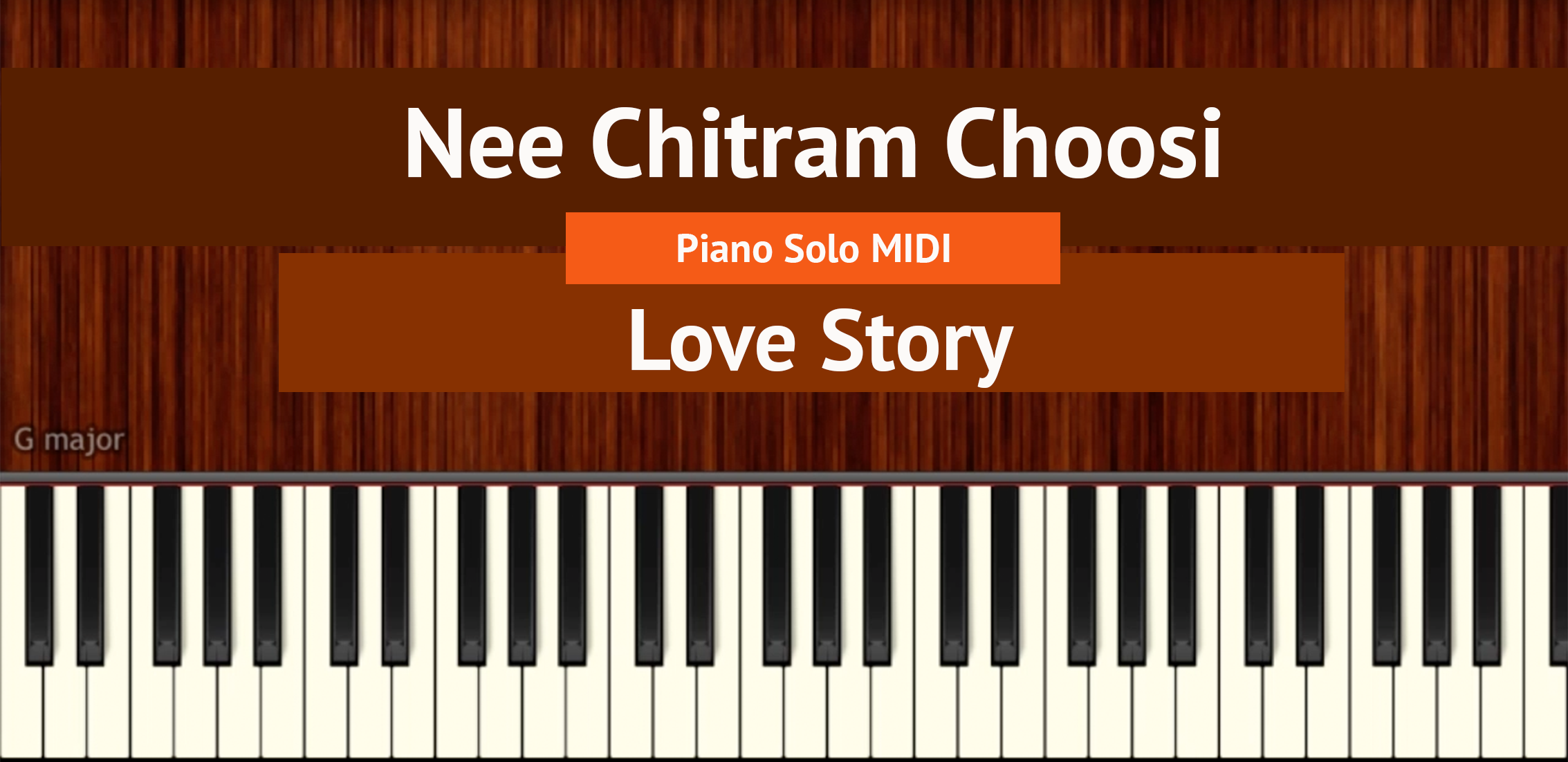 Nee Chitram Choosi Piano Solo MIDI