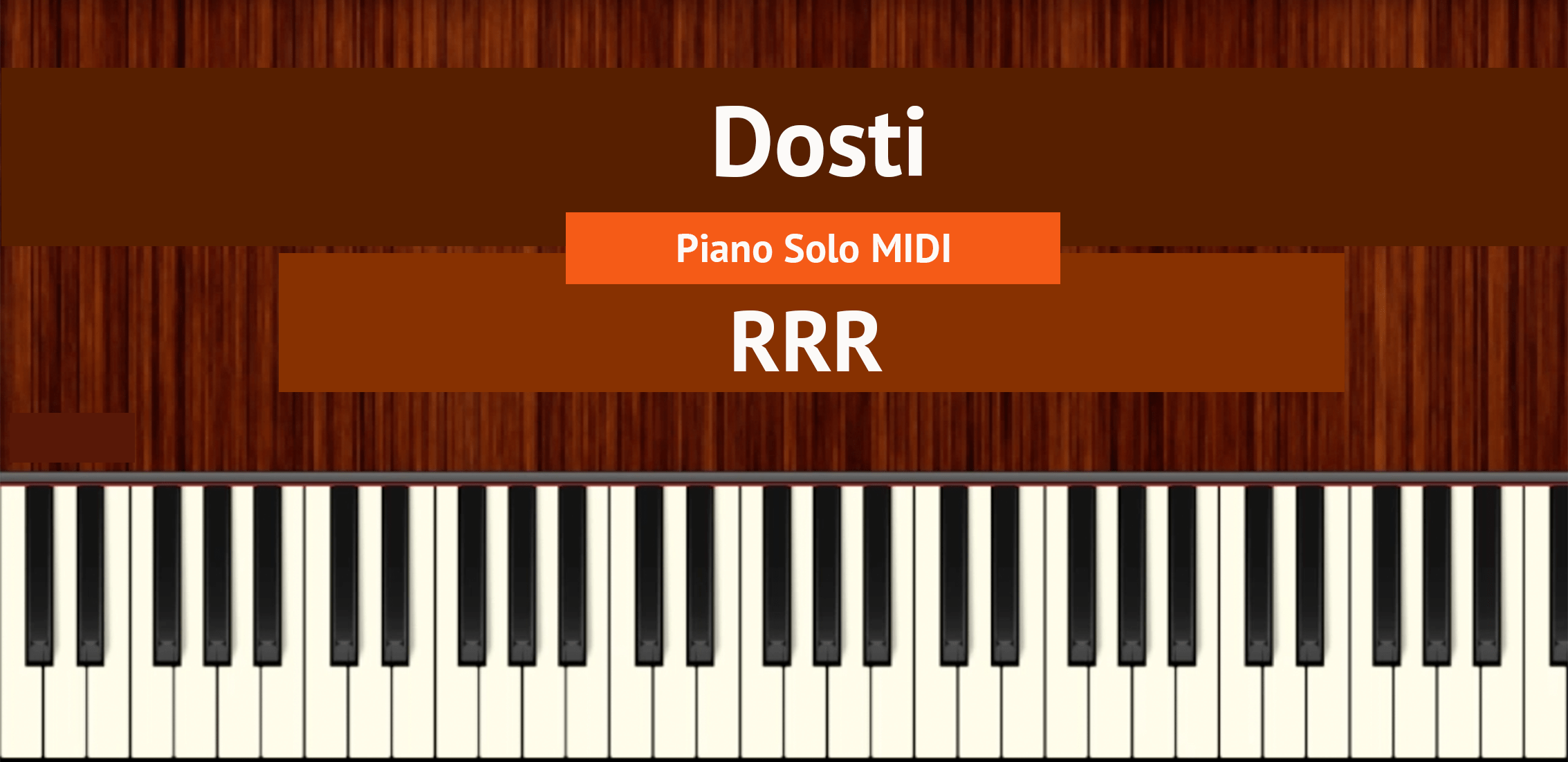Dosti Piano Solo MIDI Bollypiano