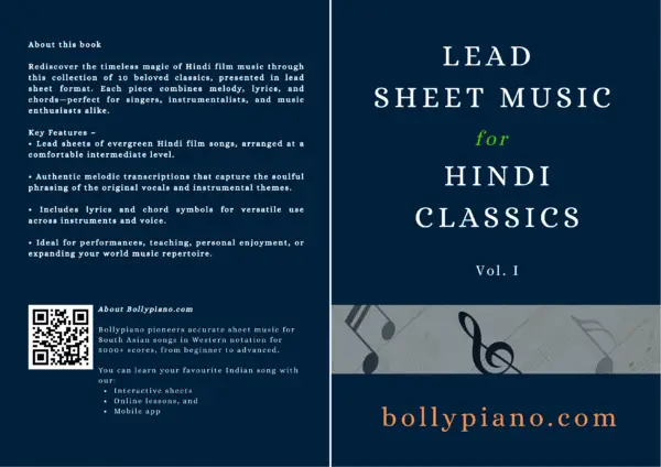 Lead Sheet Music for Hindi Classics Vol. 1