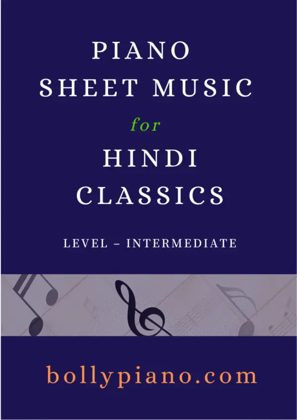 Piano Sheet Music For Hindi Classics Intermediate Vol. 1