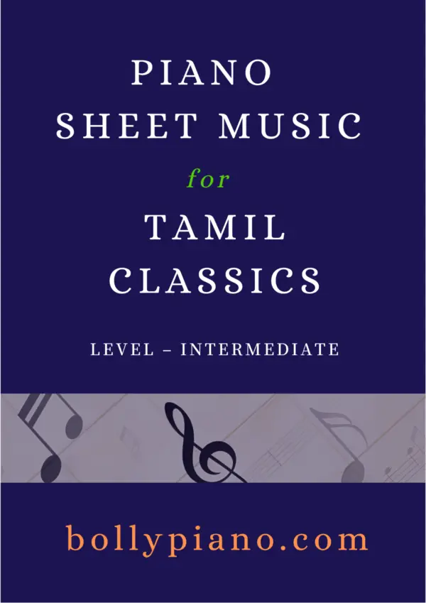 Piano Sheet Music For Tamil Classics Intermediate Vol. 1