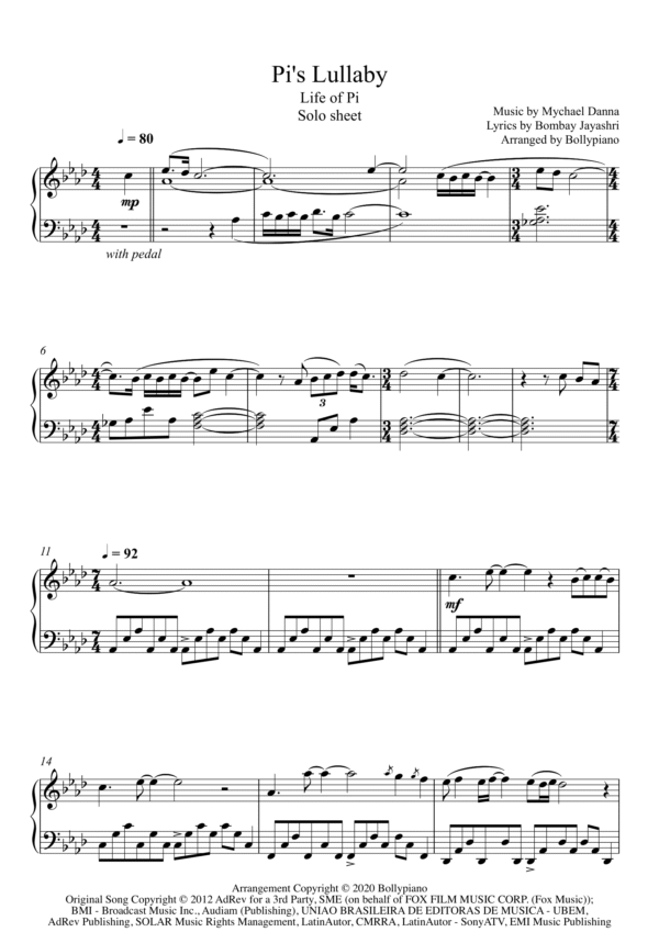 Pi's Lullaby