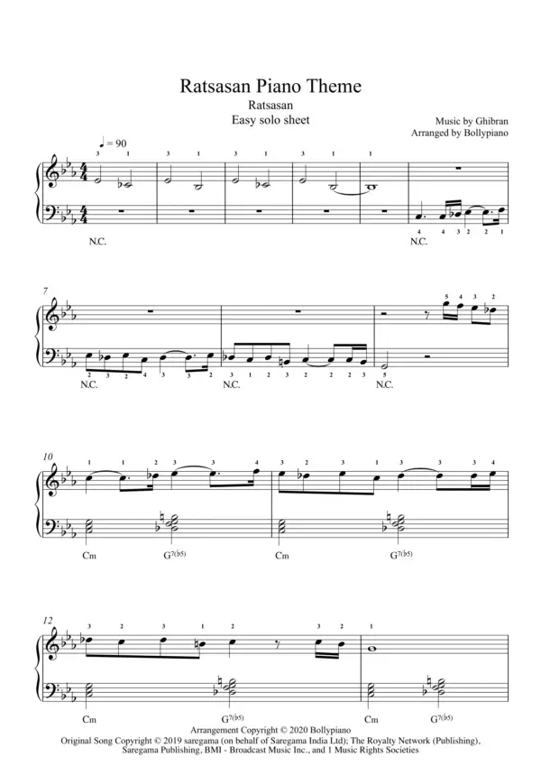Ratsasan Piano Theme