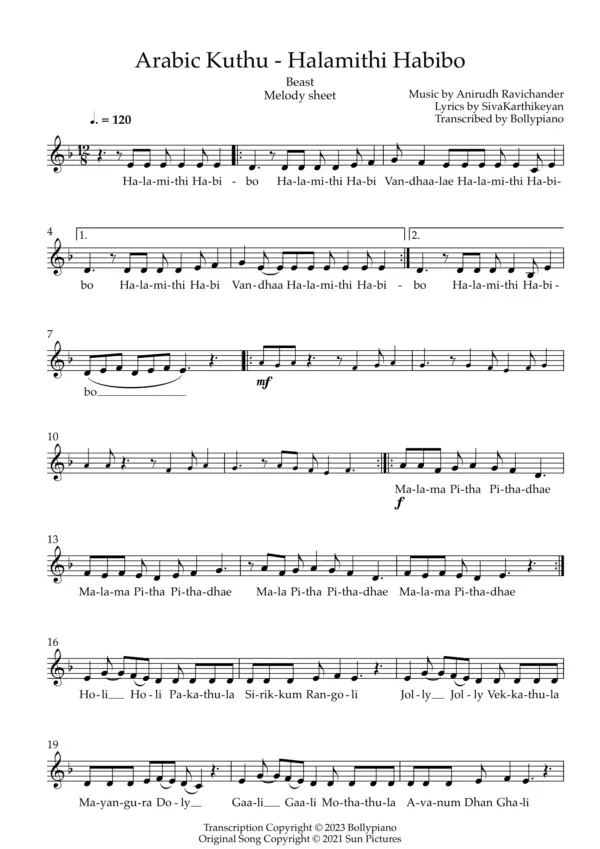 Arabic Kuthu-Halamithi Habibo