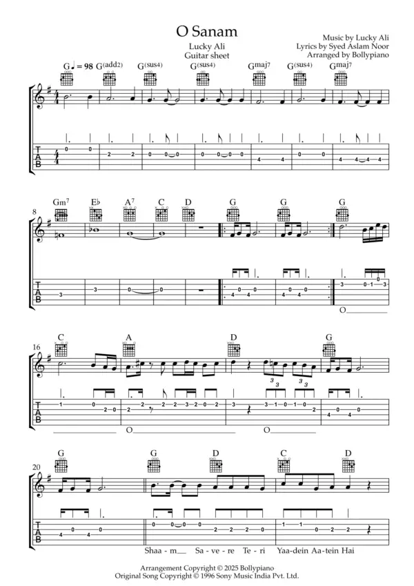 O Sanam