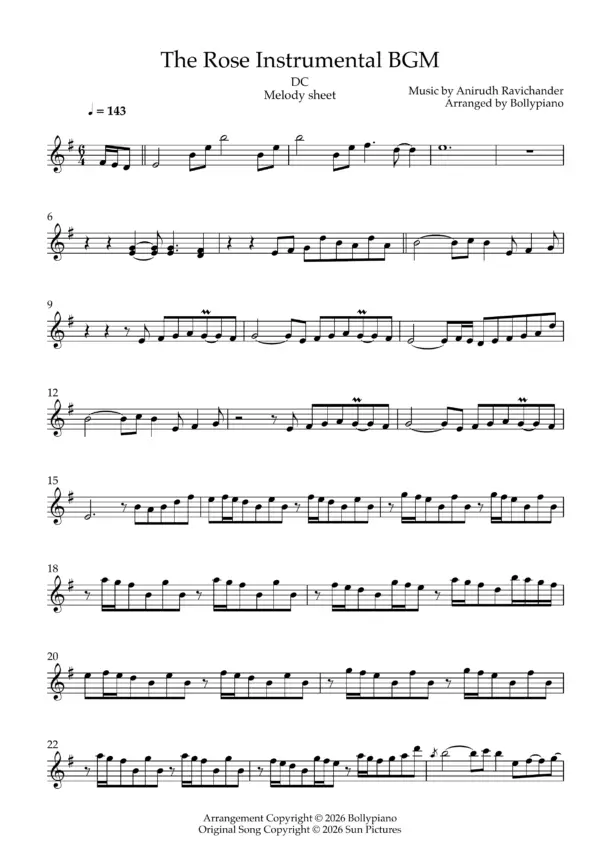 The Rose Instrumental BGM